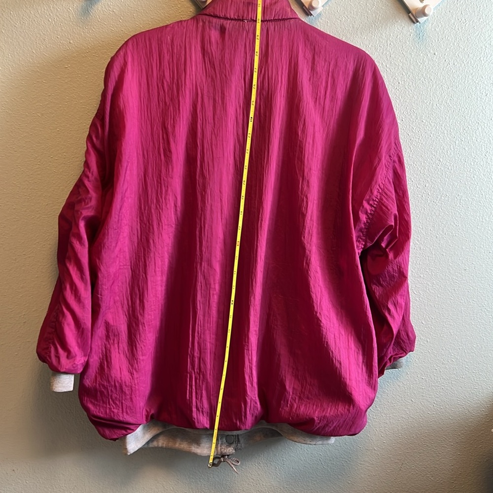 Vintage Be In The Current Scene Windbreaker Raspberry - Picture 4 of 12